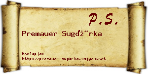 Premauer Sugárka névjegykártya